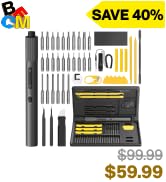 HOTO Precision Screwdriver Set, 110° Upright Workpad, Mini Electric Screwdriver with Charging Doc...