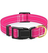 TMOODEL Reflective Dog Collar, Adjustable Dog Collar for Small Dogs, Cute Puppy Collar for Boy an...
