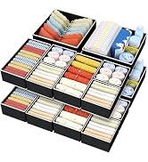 DIMJ Drawer Organizer Clothes - 12 Pack Baby Dresser Organizer for Nursery, Fabric Baby Clothes O...