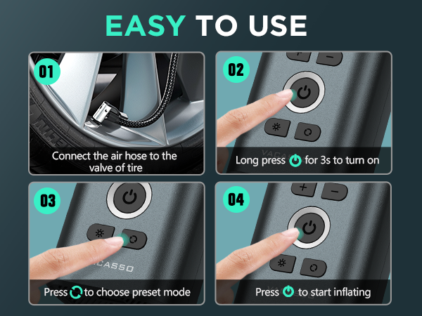 portable air compressor for car tires