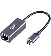 uptab USB C to Ethernet Adapter (USB C to Gigabit Ethernet Adapter) Compatible with Thunderbolt 3...