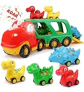 Nicmore Toddler Toys Car Dinosaur Truck for Boys: Toys for 2 3 4 5 Year Old Boy Girl | Carrier Tr...