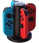 Joycon Charging Dock for Switch Controller, Switch Accessories Compatible Switch Joycon,4 in 1 Ch...