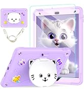 TOMORRY for iPad 9th/8th/7th Generation Case 10.2" with Screen Protector,Cute Cat Stand,Penci Hol...