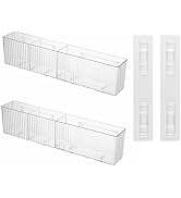 Lae Nuvole 2 Pack Bathroom Makeup Organizer Wall Mount Clear Bathroom Organizers and Storage with...