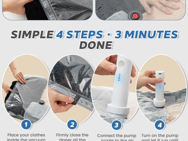 Vacuum bags for travel
