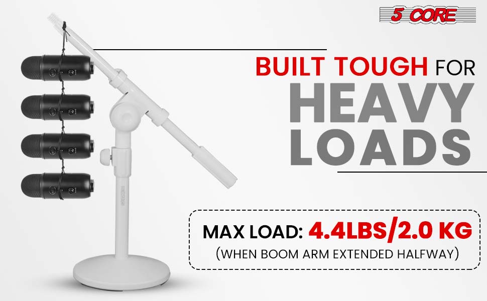 Mic Stand Height Adjustable Short Desktop Stands Small Mic Holder