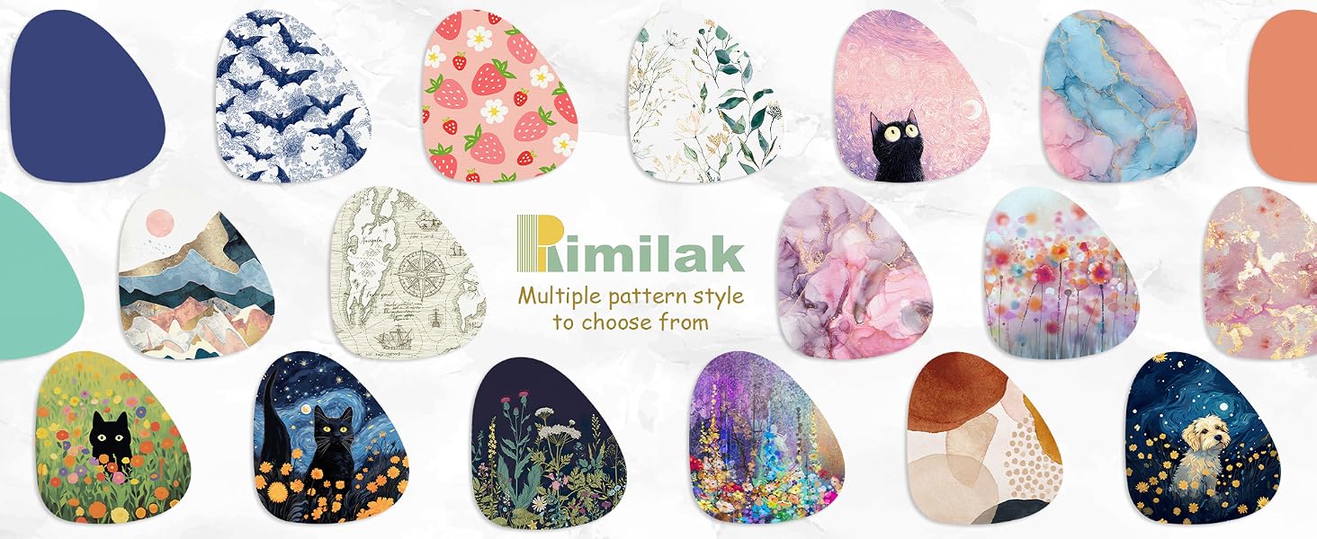 Rimilak Small Mouse Pad 6 x 7 Inch, Irregular Mini Mousepad