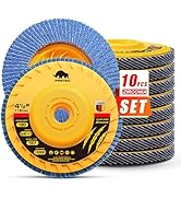 Flap Discs 4 1/2 for Angle Grinder no Tools Installation, 120 Grit Flap Disc, 4.5" x 7/8" High De...