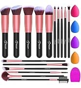 BESTOPE PRO 16Pcs Makeup Brushes Set, 4Pcs Beauty Blender Sponge Set and 1 Brush Cleaner, Premium...