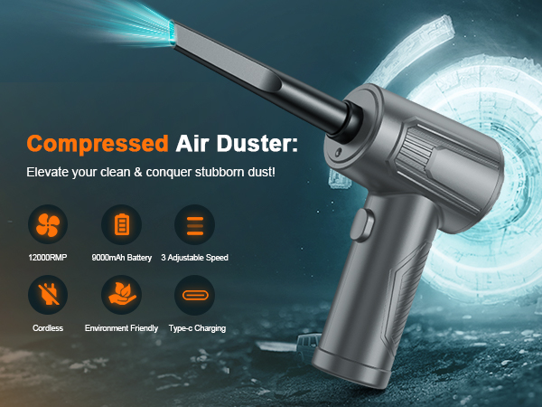BNKKY 11-in-1 Compressed Air Duster