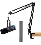 AM8 Boom Arm, Adjustable Microphone Arm with Cable Management for Fifine AM8 Shure SM7B MV7 Hyper...