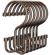 OEH Shower Curtain Hooks, 12 Pcs Shower Curtain Rings, Durable Shower Curtain Hooks Rust Proof, S...