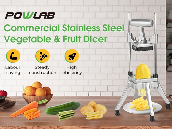 1/4inch Commercial Vegetable Chopper &amp;amp; French Fry Cutter Stainless Steel