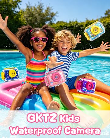 GKTZ Kids Waterproof Camera