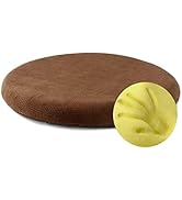 Sigmat Memory Foam Seat Cushion Anti-Slip Soft Round Stool Cushion Chair Pad 16 Inch Coffee