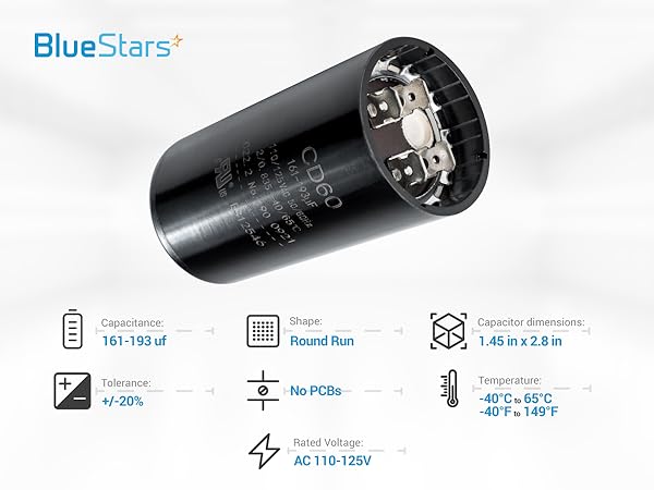 161-193 uf 110-125VAC