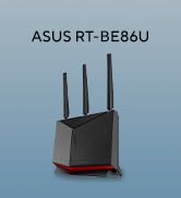 ASUS RT-BE86U BE6800 Dual-Band WiFi 7 Router, Supports 4096-QAM, MLO, AI WAN Detection, AiMesh, S...