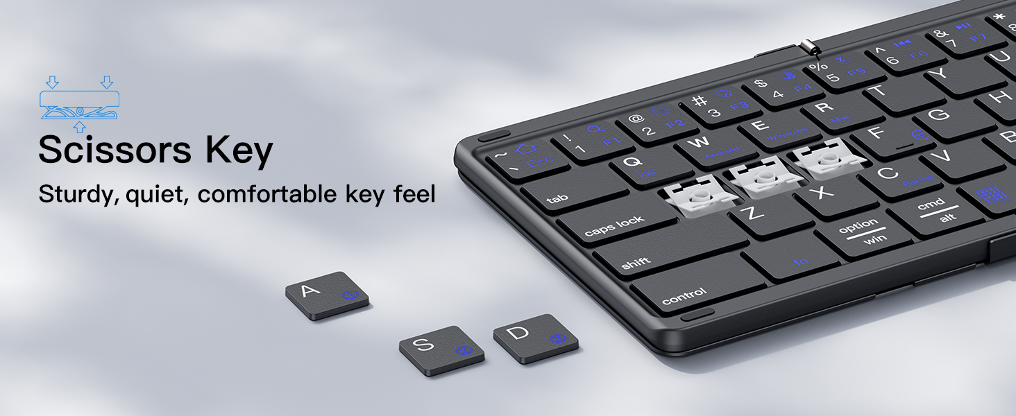 bluetooth keyboard folding