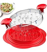 SURETIVIAN Chicken Shredder Large Chicken Breast Shredder Tool Twist with Brush&amp;Fork, Visible Mea...