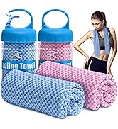BOGI 2 Pack Cooling Towel, Cooling Towels for Neck and Face-40"x12"- Ice Towel for Instant Coolin...