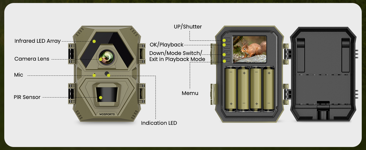 trail camera trail cameras with night vision motion activated waterproof game camera