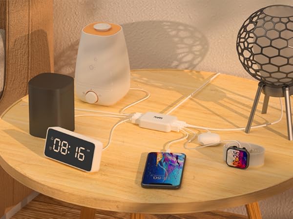 Home bedside table scene