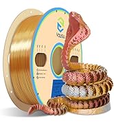 YOUSU PLA Filament1.75mm, Triple Color Coextrusion Silk 3D Printer Filament 1.75mm for 3D Printer...