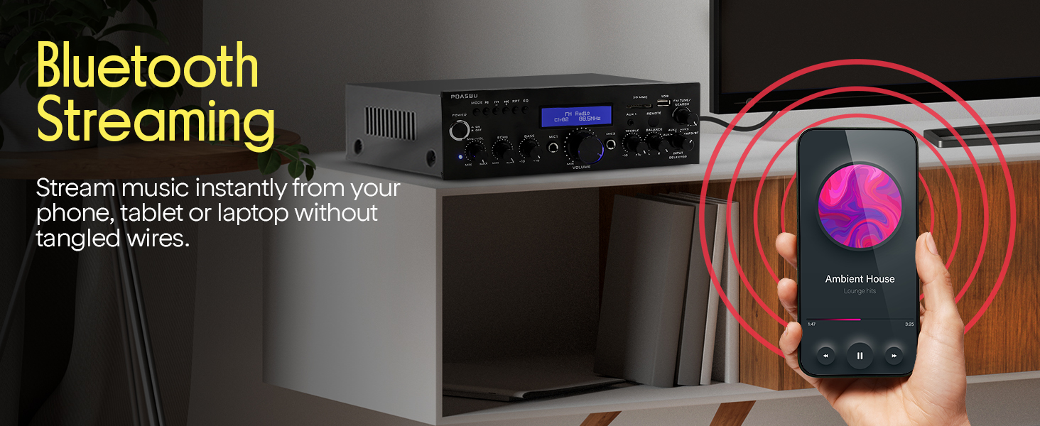 home theater audio stereo system components amplifier bluetooth receiver amp with amplificador