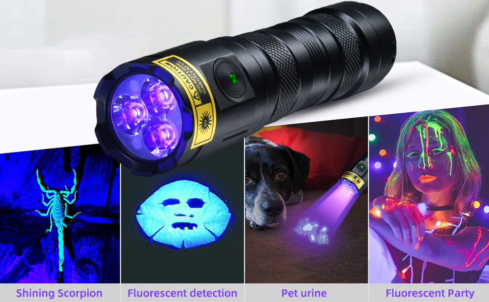 Ultraviolet flashlights