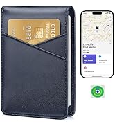 ExtreLife Mens Wallet with Smart Tracker, Genuine Leather Bifold Wallet, Works with Apple Find My...