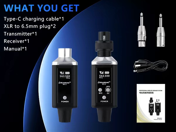 Wireless XLR Transmitter &amp; Receiver