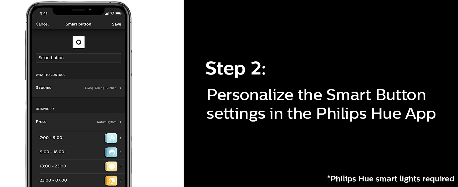 Philips;Hue;smart button;smart home;LED;connected lighting;app set-up;accessories;customize;magnet