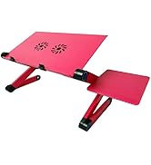 Zippace Adjustable Lap Laptop Computer Portable CPU Cooling Fan Ergonomic Vented Table Stand Desk...