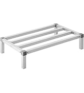 VEVOR Aluminum Dunnage Rack, 36” x 20” Commercial Food Floor Rack, 8” Off The Floor, 1000 lbs Cap...