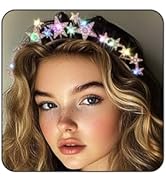 Aceorna Light Up Star Headband LED Rhinestones Halo Crowns Glowing Stars Crown Hairbands Glitter ...