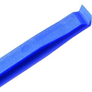 Plastic pry tool with hook end