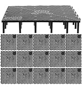 TEHAUX Hexagon Aquarium Undergravel Filter Tank 20pcs Convenient Fish Tank Bottom Filter Plate PV...