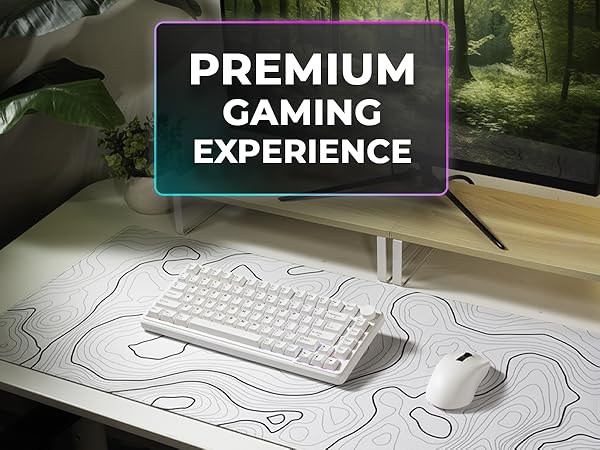 Tecware Ghost 75 compact wireless keyboard tri mode RGB mechanical keyboard with knob