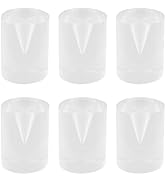 Mcredy 6 Pcs Ice Cream Holder 1.18"x1.57" Acrylic Ice Cream Cone Stand Lightweight Waffle Popcorn...