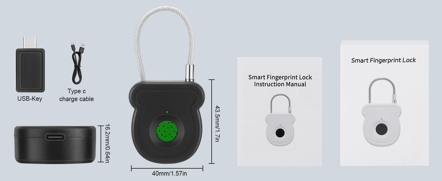 Fingerprint Padlock Lock