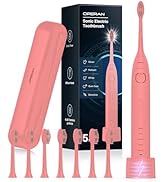 Operan Electric Toothbrush for Adults and Kids Rechargeable Sonic Toothbrush with 5 Modes 2-Min S...