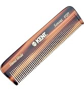 Kent A FOT Handmade All Fine Tooth Saw Cut Beard Comb - Pocket and Travel Comb - Styling Comb or ...