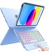 FUWANG Touch Keyboard Case for iPad 10th Generation (10.9 Inch, 2022), iPad 10th Generation Case ...