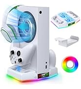 Upgraded Cooling Fan Stand for Xbox Series S with Charger Station, MENEEA Controller Charging Doc...
