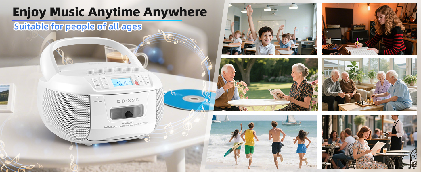 CD and Cassette Player