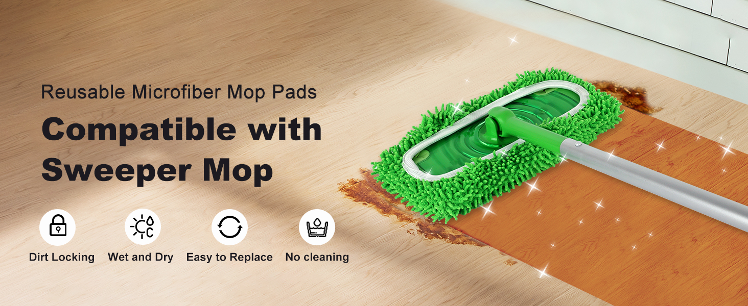 reusable swiffer mop pads