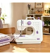 Electric Sewing Machine for Beginners for Quick Repairs DIY Crafts &amp; Gift | Portable Mini Sewing ...
