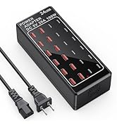 USB Charger, USB C Charger Block, 100W (20A) 24 Port Multiple USB Charger Station Desktop USB Wal...