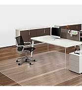 SALLOUS Chair Mat for Hard Floor, 75" x 60" Vinyl Office Chair Mat for Hard Surface, Multi-Purpos...